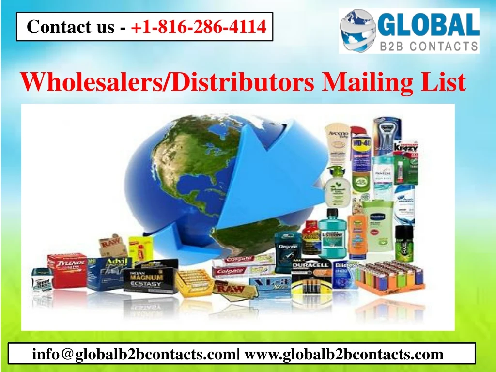 wholesalers distributors mailing list
