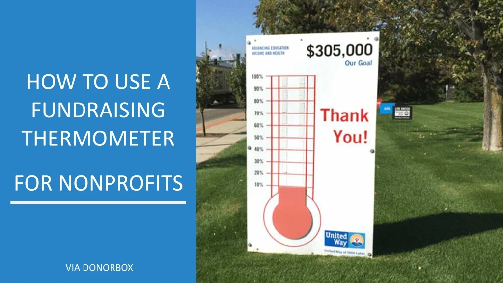 how to use a fundraising thermometer