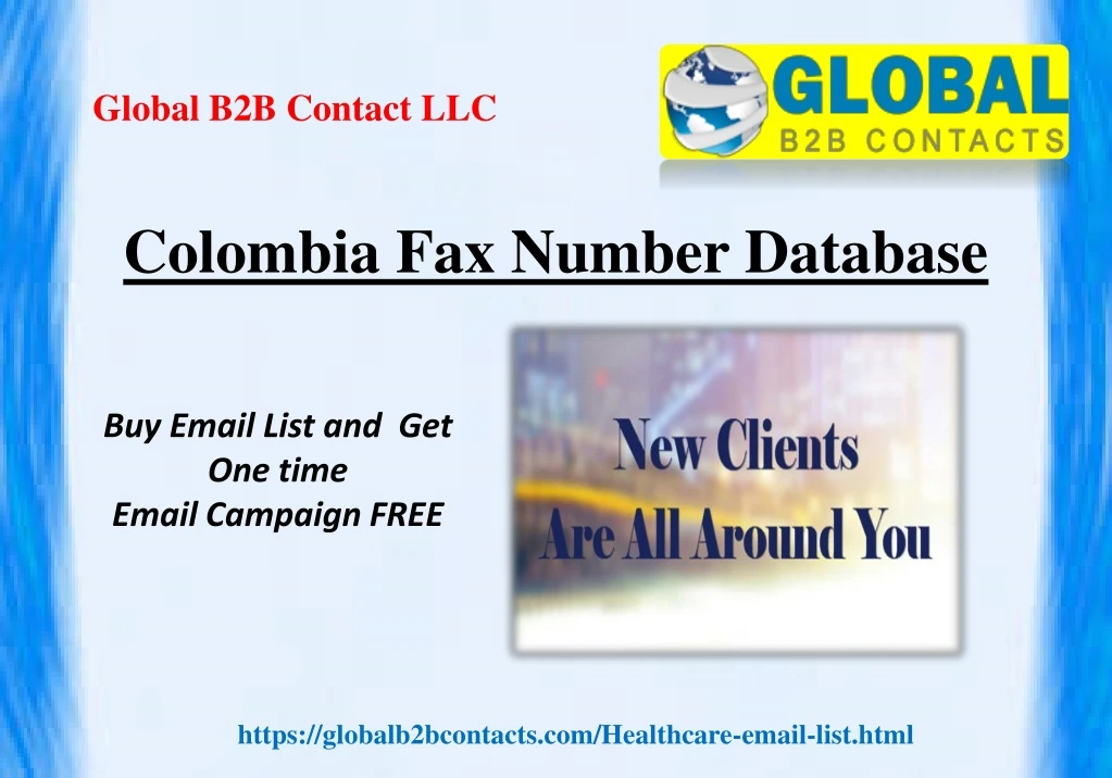 colombia fax number database