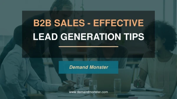 B2B Sales - Lead Generation Technique