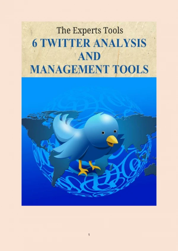 6 Twitter Analysis and Management