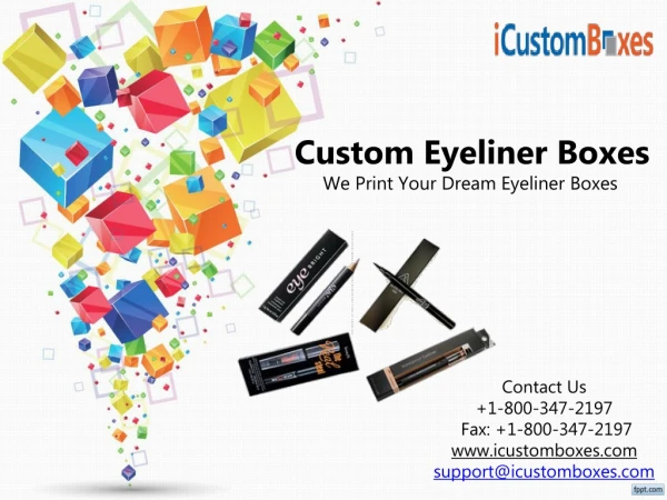 Custom Eyeliner boxes by iCustomBoxes