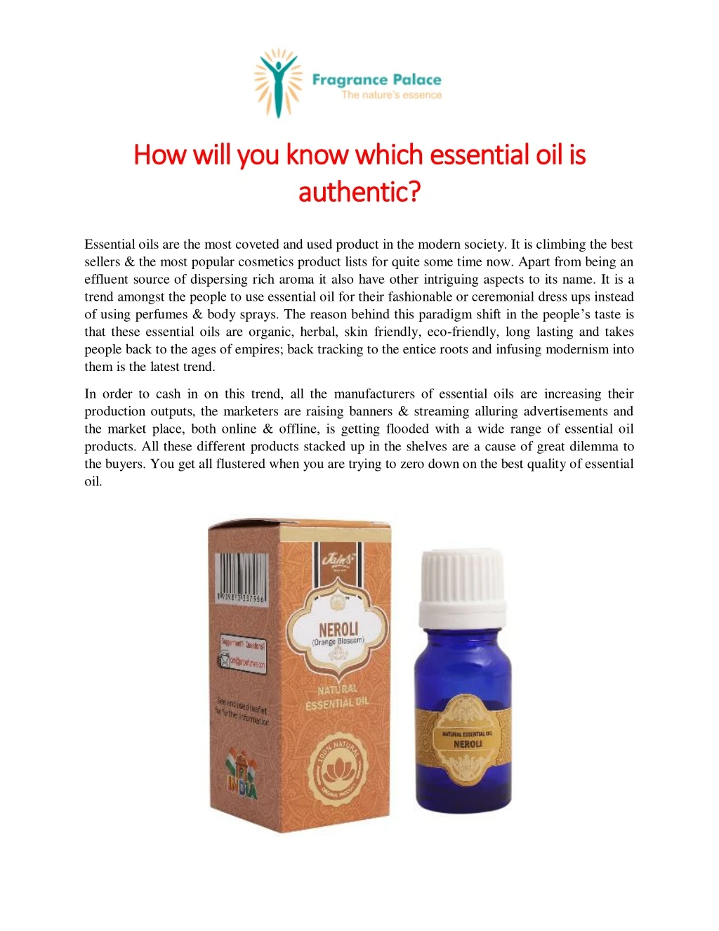 how how will you know which essential oil is will