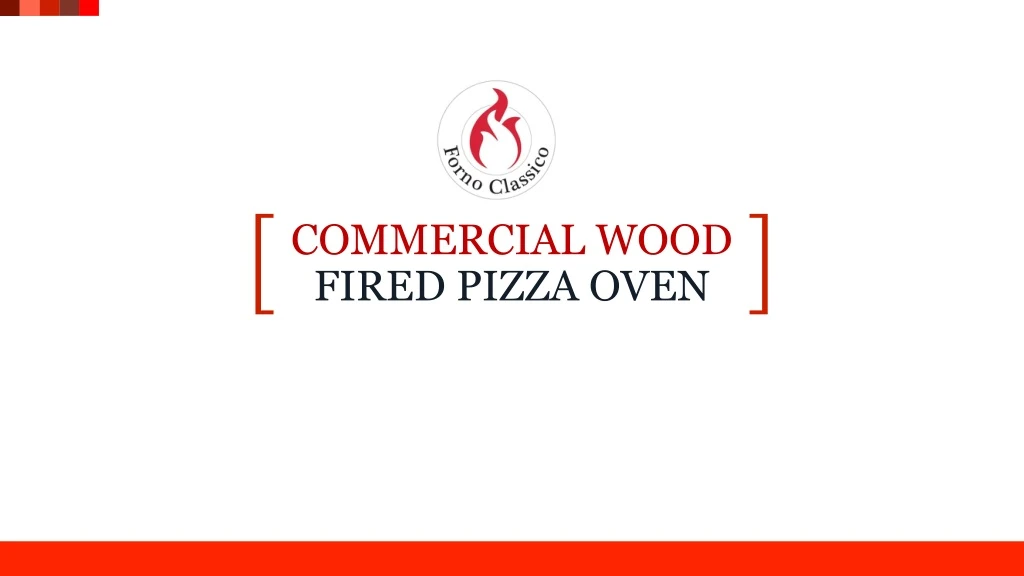 commercial wood fired pizza oven