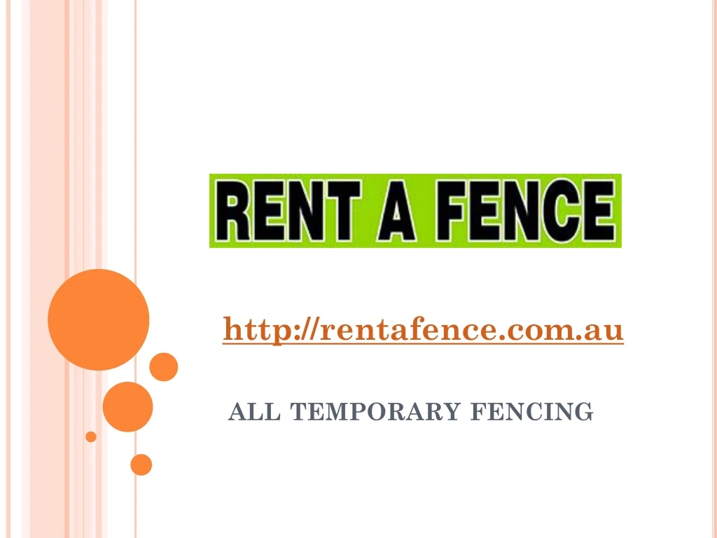 all temporary fencing