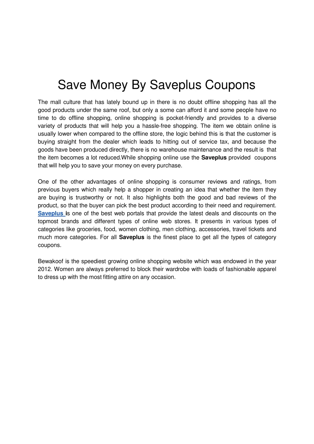 save money by saveplus coupons