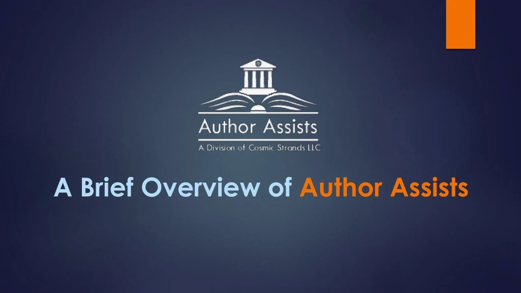 a brief overview of author assists