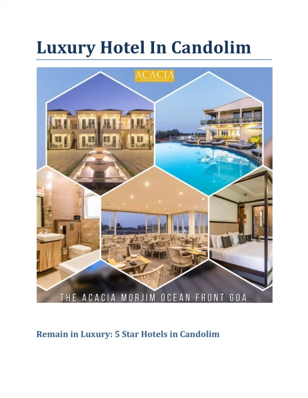 Best Luxury Hotel In Candolim, North Goa | Hotels In Candolim North Goa