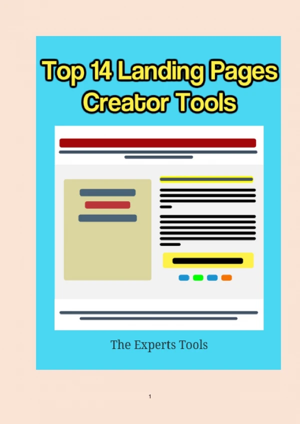 Top 14 Landing Pages Creator Tools