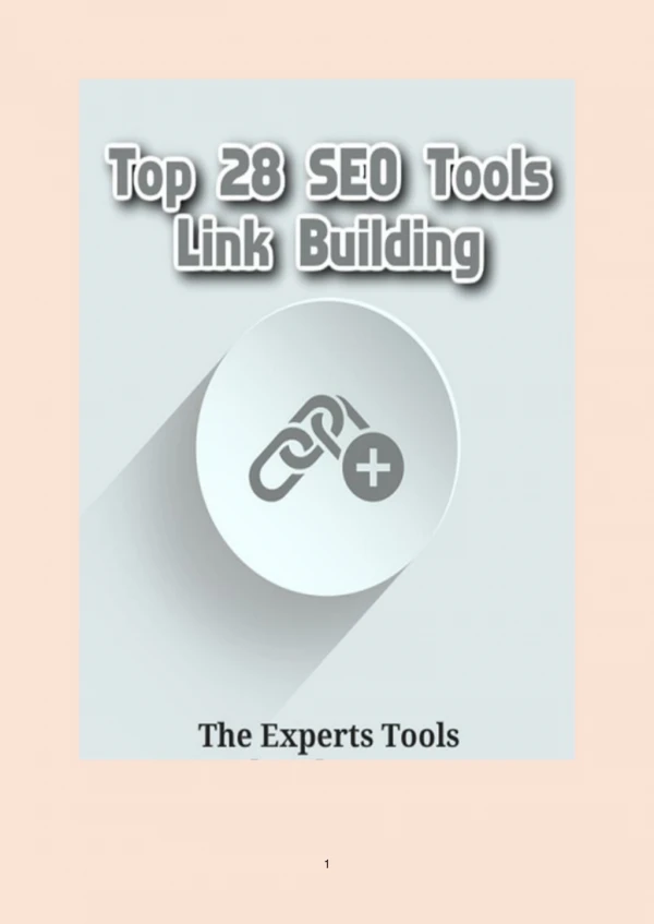 Top 28 SEO Tools Link Building