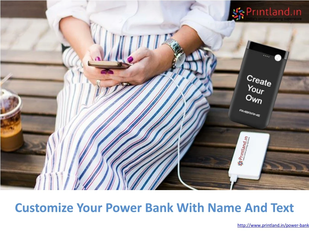customize your power bank with name and text