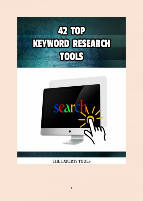 42 Tops Keyword Research Tools