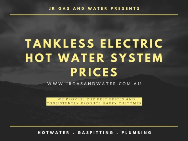 Tankless electric hot water system prices