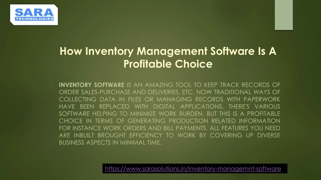 how inventory management software is a profitable choice