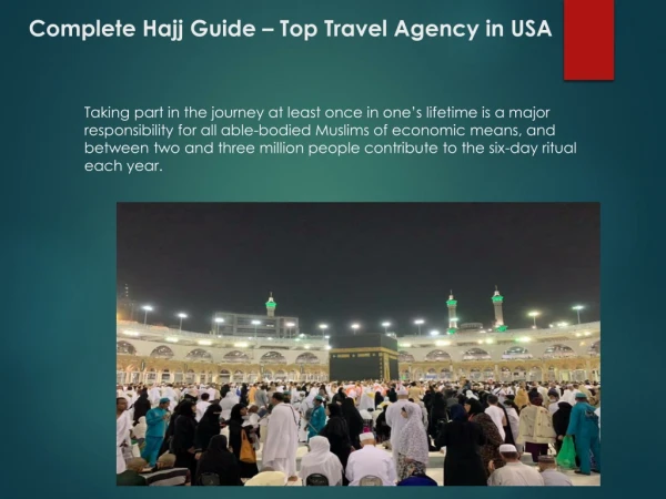 Complete Hajj Guide 2019