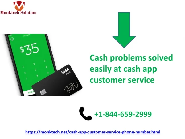 Cash problems solved easily at cash app customer service 1-844-659-2999