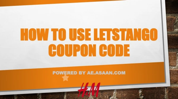 How To Use Letstango Coupon Code