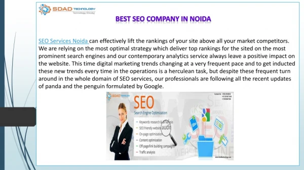 SDAD Technology, Best SEO Company in Noida