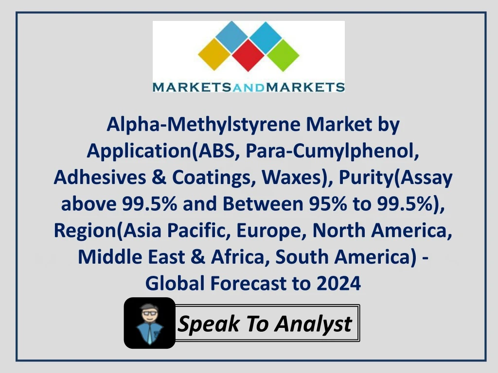 alpha methylstyrene market by application
