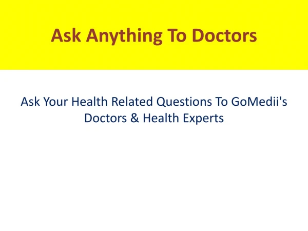 Online Doctor Consultation