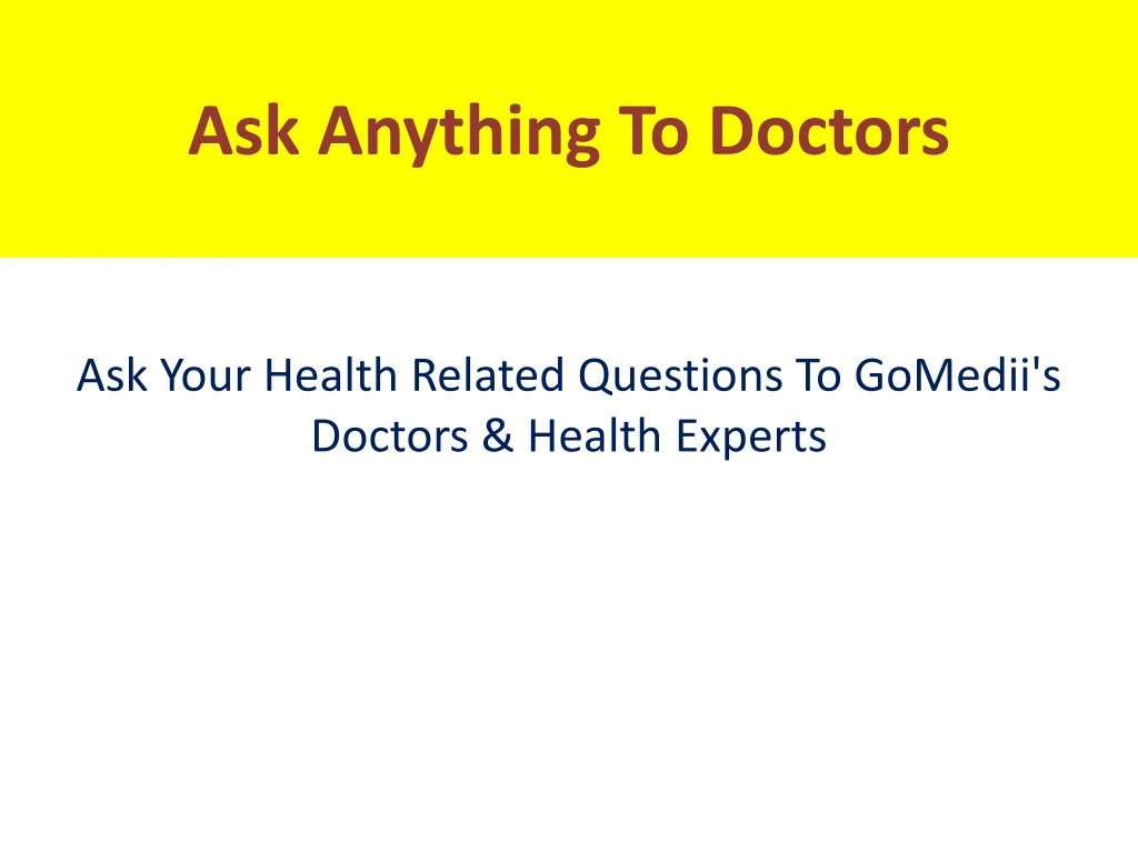 ask anything to doctors