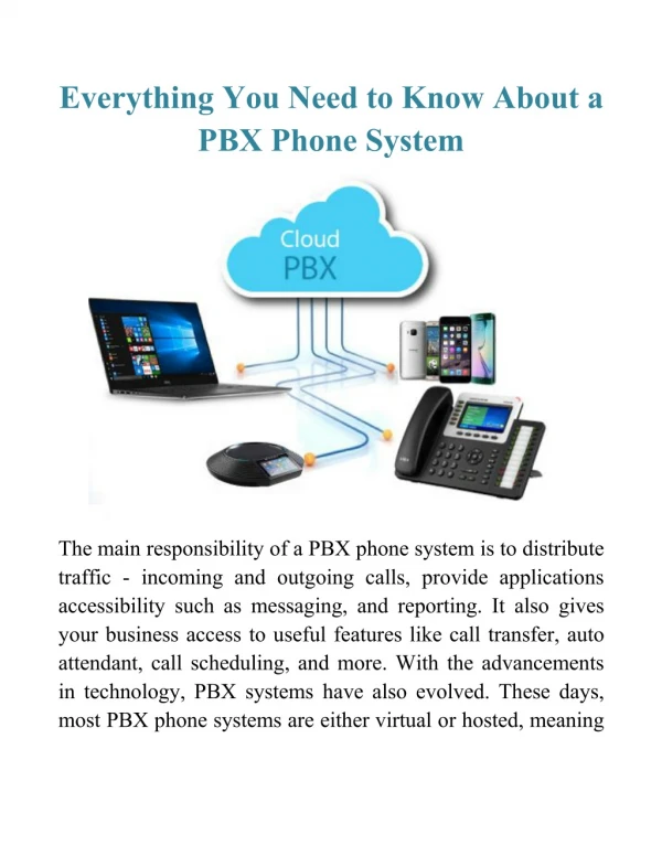 Everything You Need to Know About a PBX Phone System