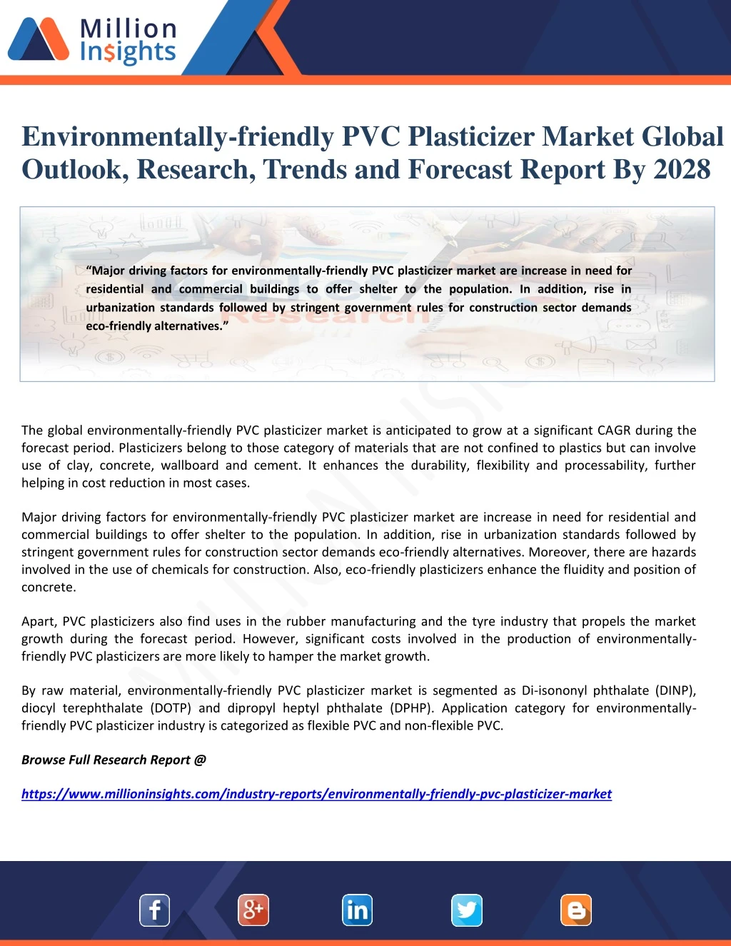 environmentally friendly pvc plasticizer market
