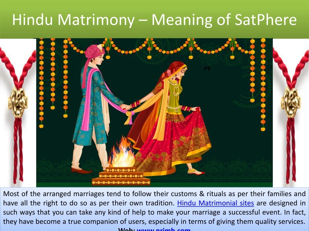 hindu matrimony meaning of satphere