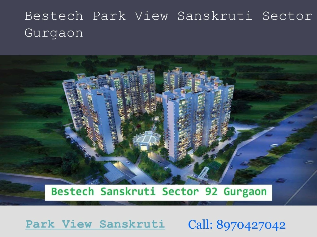 bestech park view sanskruti sector 92 gurgaon