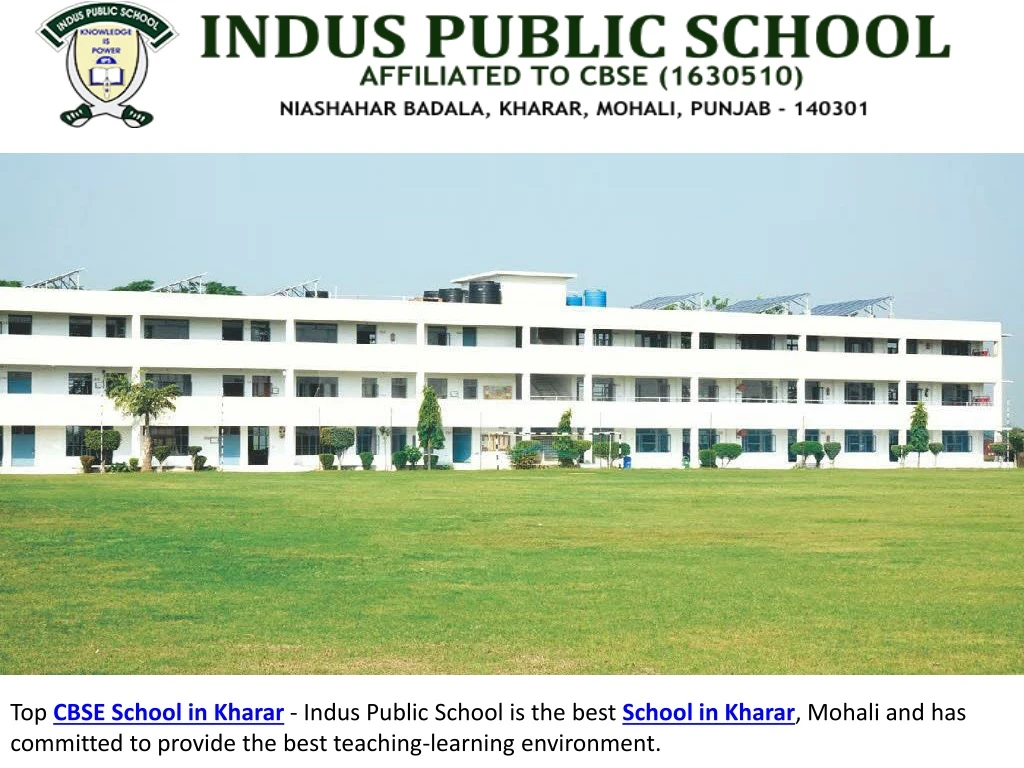 top cbse school in kharar indus public school