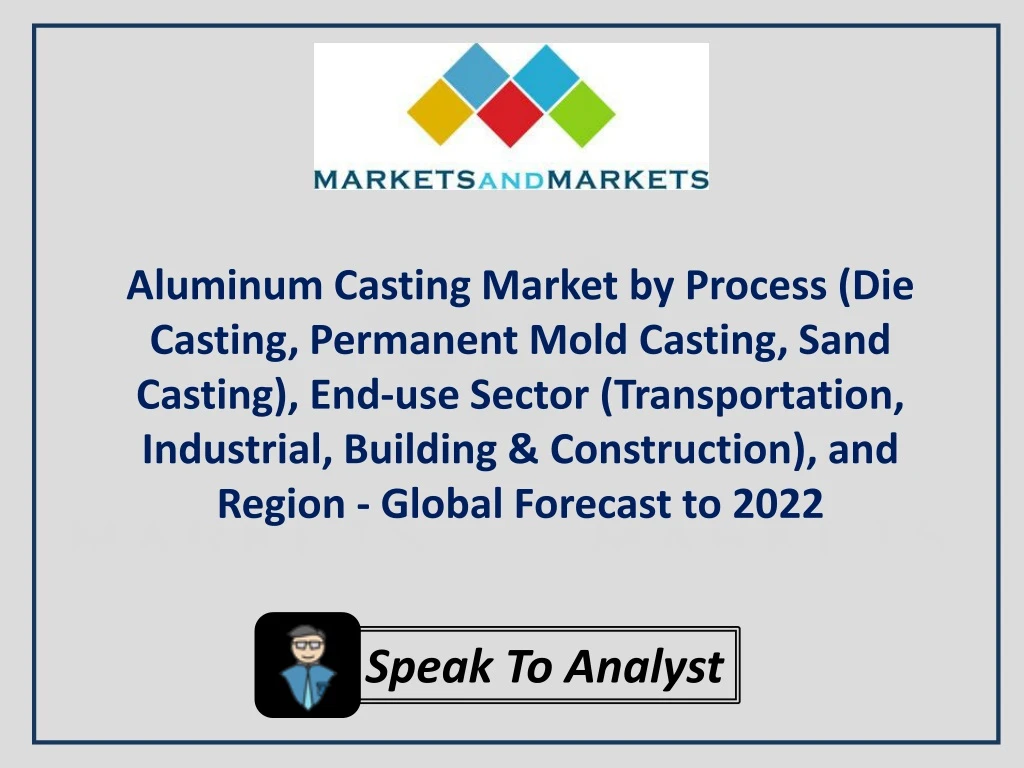 aluminum casting market by process die casting