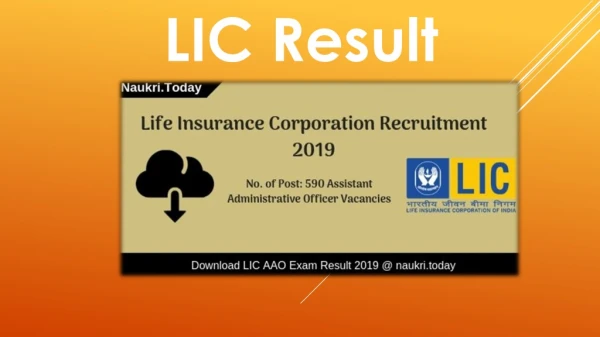 LIC Result 2019 For AAO Mains Exam | Check LIC AAO Cut Off Marks