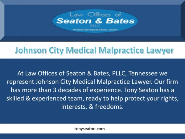 Johnson City Medical Malpractice Lawyer