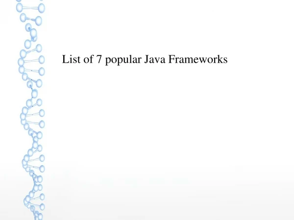 List of 7 popular Java Frameworks for 2019