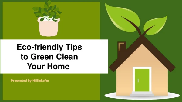 Eco friendly Tips to Green Clean Your Home
