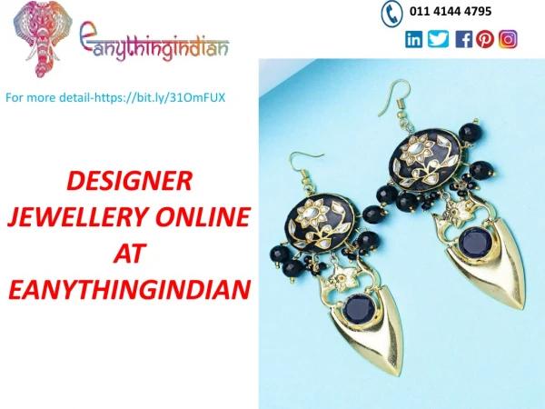 Designer Jewellery Online-Buy Designer jewellery for sale online at Eanythingindian