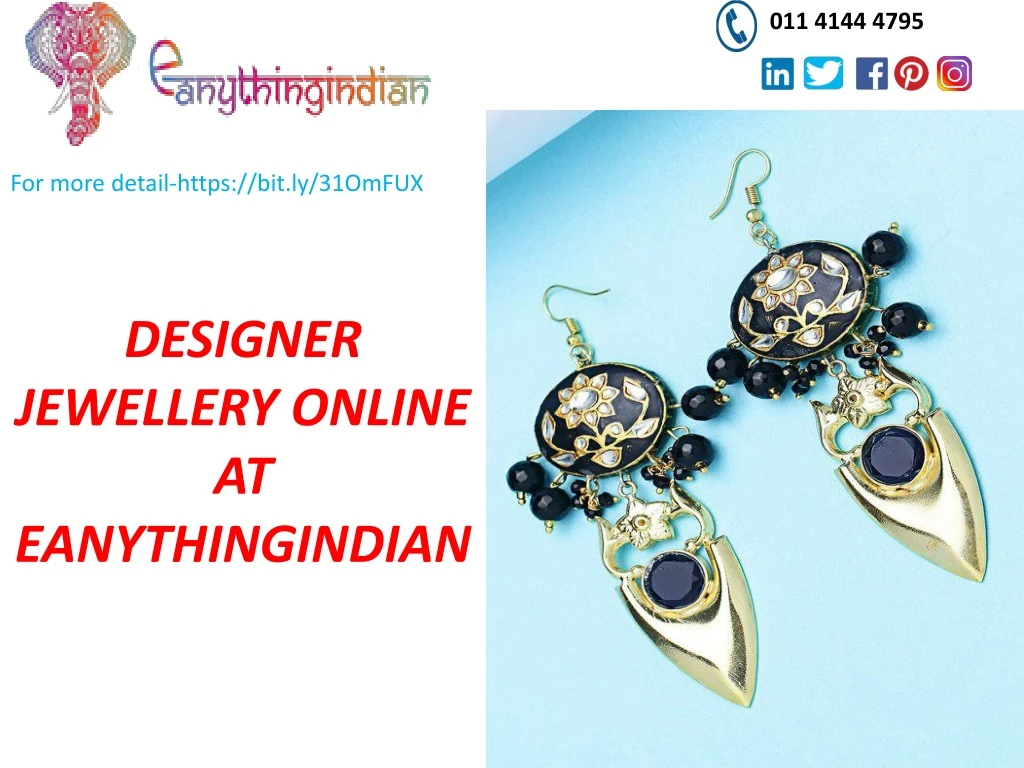 designer jewellery online at eanythingindian