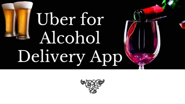 Alcohol Delivery Service App