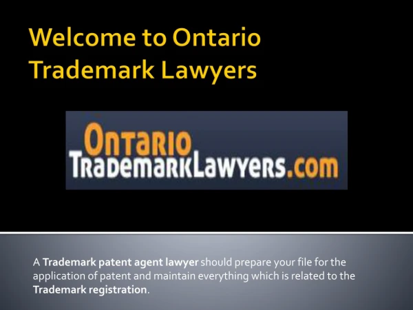 Top Trademark Lawyer Toronto