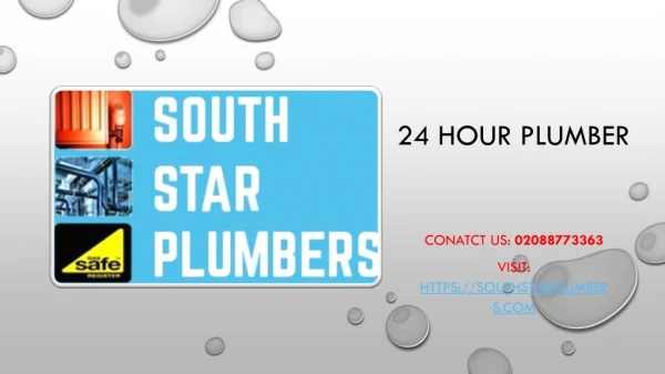 24 hour plumber - Southstar Plumbers