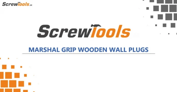 Wooden Wall Plugs for Wall Fitting with Strong Grip by Screw Tools