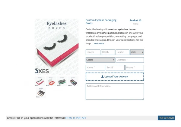 Custom Eyelash Packaging