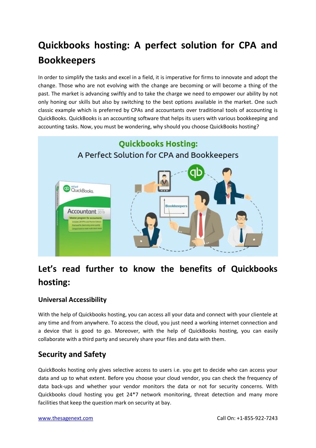 quickbooks hosting a perfect solution