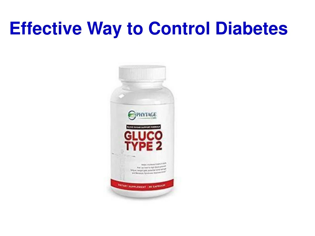 effective way to control diabetes