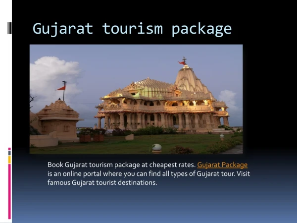 Gujarat tourism package
