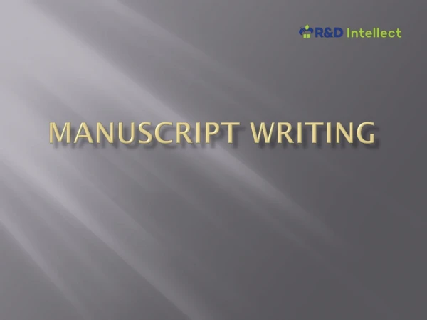 Manuscript writing