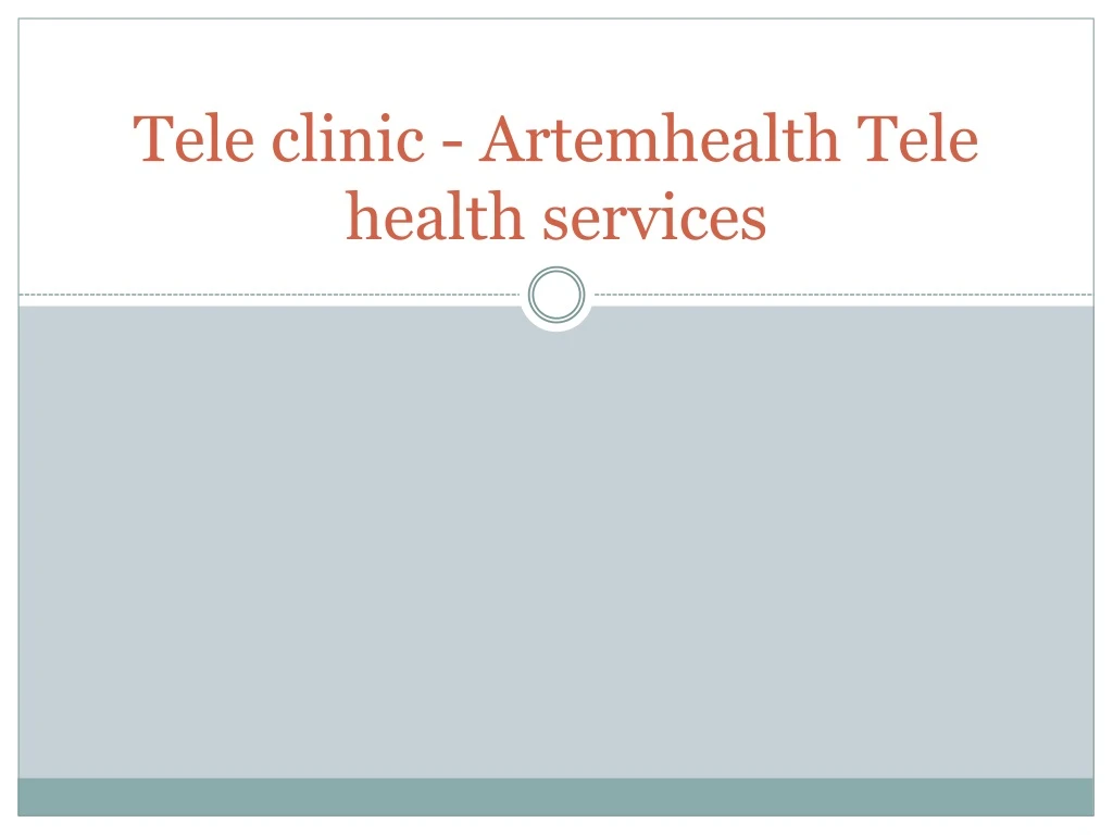 tele clinic artemhealth tele health services