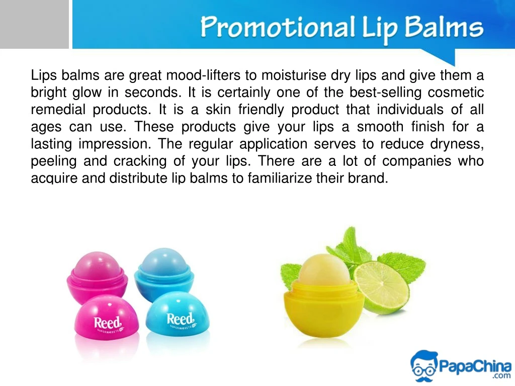 promotional lip balms