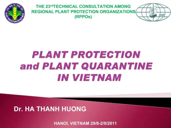 PLANT PROTECTION and PLANT QUARANTINE IN VIETNAM