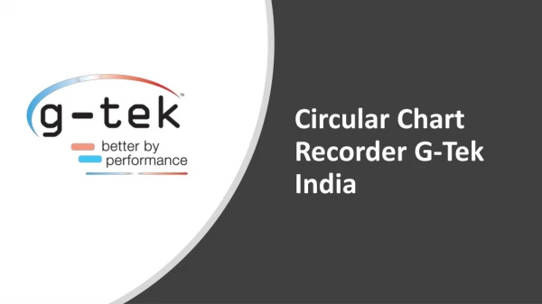 Circular Chart Recorder | G-Tek Corporation